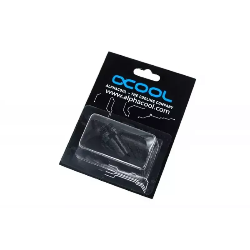 Alphacool 17093 žalvarinė jungtis juoda 22 mm aukščio 1 cm skersmens