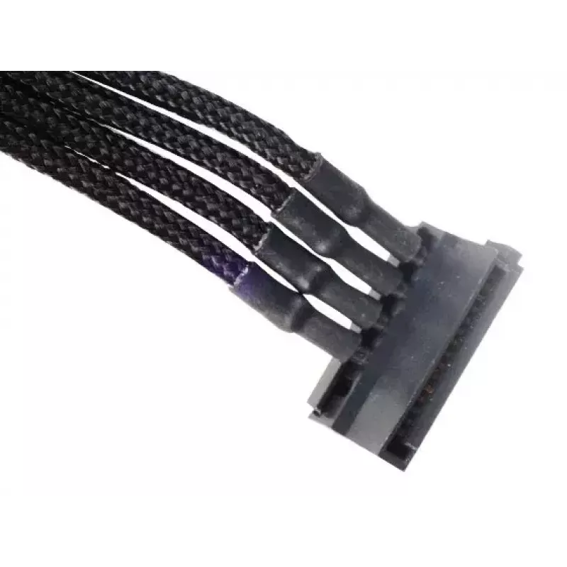 Laidas Silverstone SST-PP07-BTSB 0,3 m Molex 4 jungtis į 4xSATA