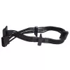 Laidas Silverstone SST-PP07-BTSB 0,3 m Molex 4 jungtis į 4xSATA
