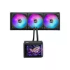 Skysčio aušintuvas ASUS ROG Ryuo IV SLC 360 ARGB — 120 mm ventiliatoriai, 360 mm radiatorius, juodas