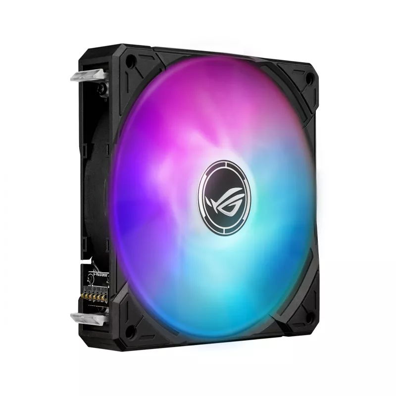Skysčio aušintuvas ASUS ROG Ryuo IV SLC 360 ARGB — 120 mm ventiliatoriai, 360 mm radiatorius, juodas