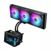 Skysčio aušintuvas ASUS ROG Ryuo IV SLC 360 ARGB — 120 mm ventiliatoriai, 360 mm radiatorius, juodas