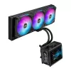 Skysčio aušintuvas ASUS ROG Ryuo IV SLC 360 ARGB — 120 mm ventiliatoriai, 360 mm radiatorius, juodas