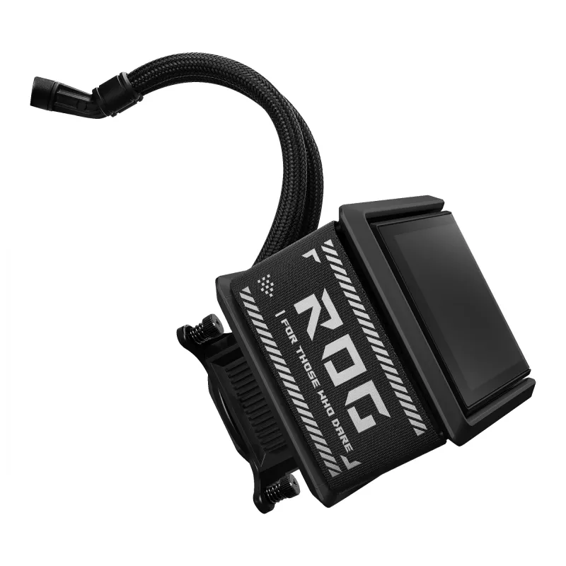 Skysčio aušintuvas ASUS ROG Ryuo IV SLC 360 ARGB — 120 mm ventiliatoriai, 360 mm radiatorius, juodas