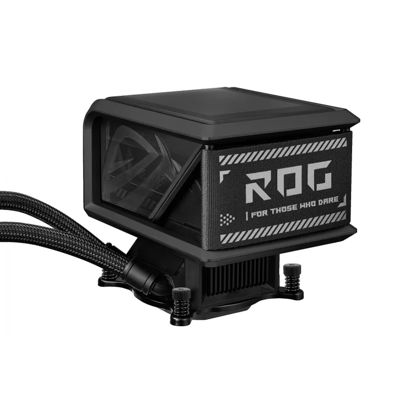 Skysčio aušintuvas ASUS ROG Ryuo IV SLC 360 ARGB — 120 mm ventiliatoriai, 360 mm radiatorius, juodas