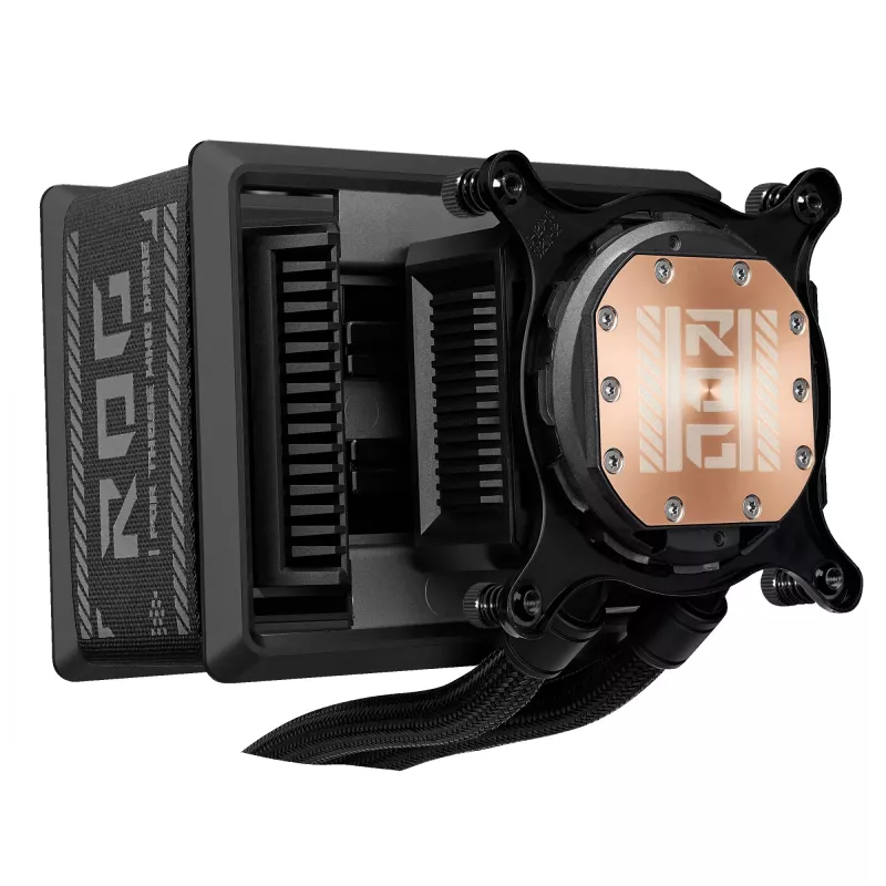 Skysčio aušintuvas ASUS ROG Ryuo IV SLC 360 ARGB — 120 mm ventiliatoriai, 360 mm radiatorius, juodas