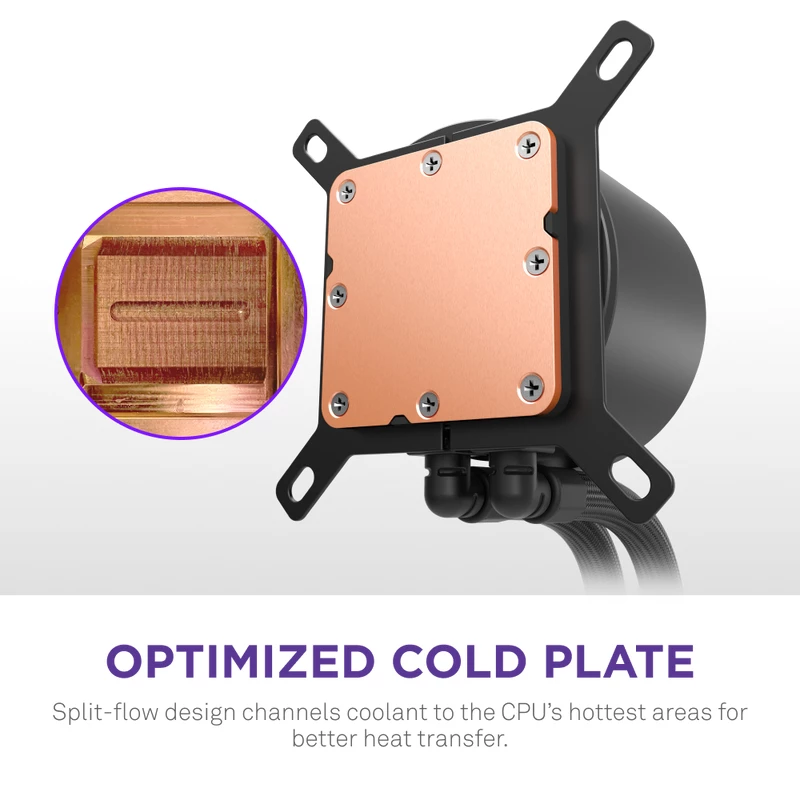 Vandens aušintuvas NZXT Kraken Plus 360 12 cm juodas, Fluid Dynamic Bearing