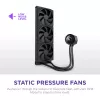Vandens aušintuvas NZXT Kraken Plus 360 12 cm juodas, Fluid Dynamic Bearing