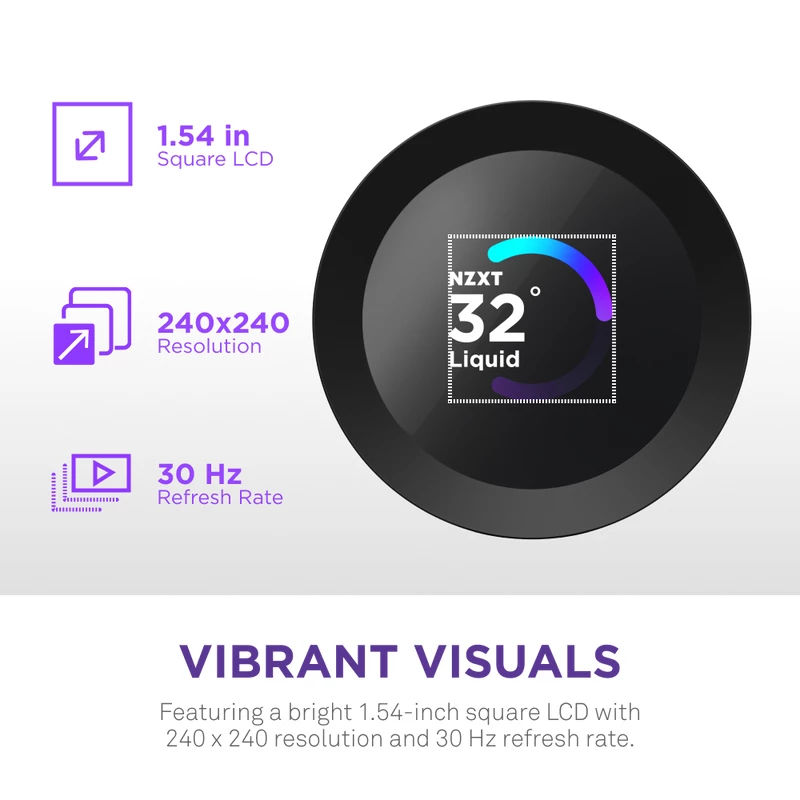 Vandens aušintuvas NZXT Kraken Plus 360 12 cm juodas, Fluid Dynamic Bearing