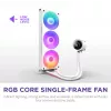 Vandens aušintuvas NZXT Kraken Plus 360 RGB White 500-2400 RPM