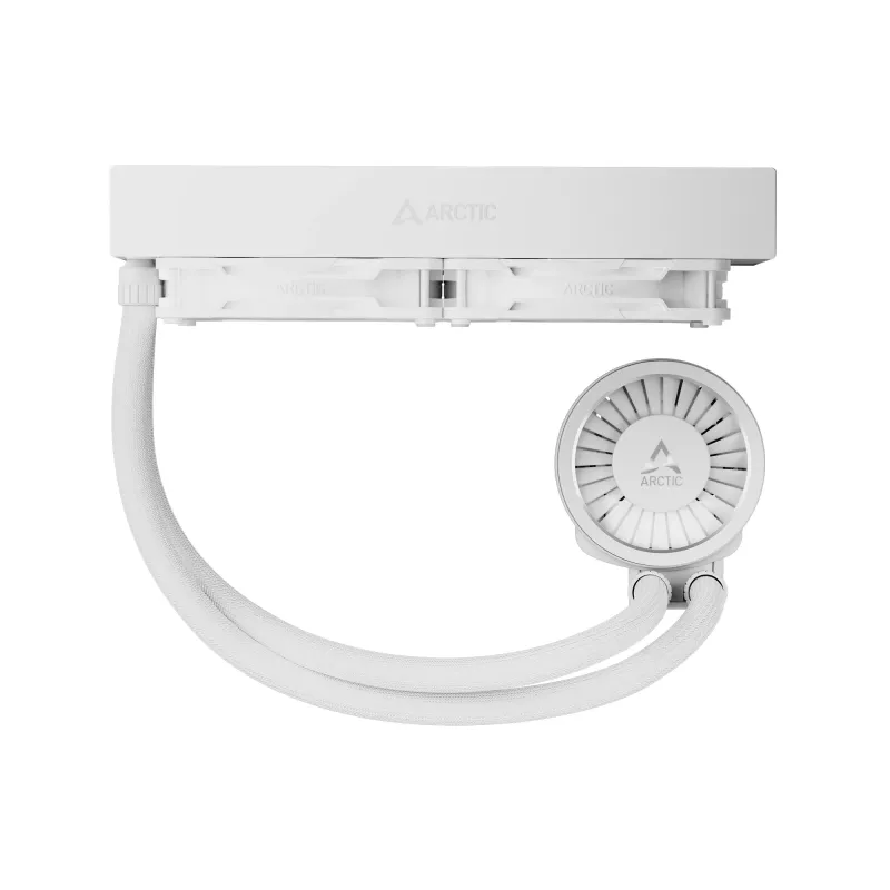 Vandens aušintuvas CPU Arctic Liquid Freezer III Pro 240 A-RGB — 240 mm, 120 mm ventiliatoriai, Baltas, LGA1700/AM4/AM5