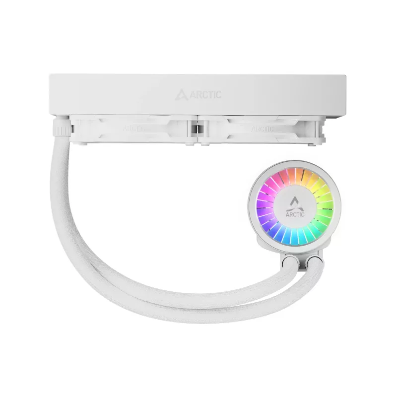 Vandens aušintuvas CPU Arctic Liquid Freezer III Pro 240 A-RGB — 240 mm, 120 mm ventiliatoriai, Baltas, LGA1700/AM4/AM5