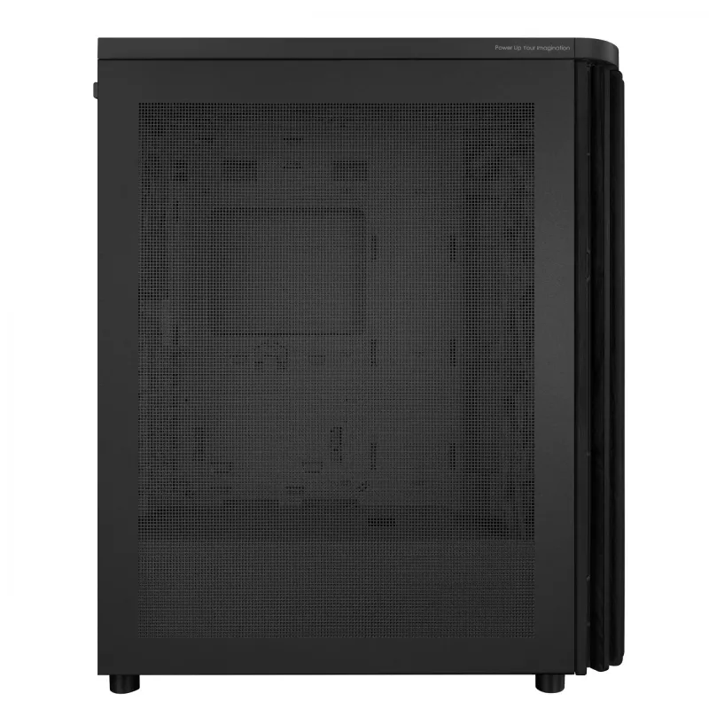 PC korpusas ASUS 90DC00M0-B39040, ATX palaikymas, juodas, priekyje 2×160mm ventiliatoriai, gale 1×120mm, 2×3.5 colio + 2×2.5 colio vietos, 2×USB 3.2 GEN1