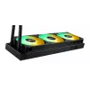 Skysčio aušintuvas ASUS TUF Gaming LC III 360 ARGB LCD — 360 mm radiatorius, 3x 120 mm ventiliatoriai, Lizdai AM5/AM4/LGA1700/LGA1200, Juodas