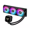 Skysčio aušintuvas ASUS TUF Gaming LC III 360 ARGB LCD — 360 mm radiatorius, 3x 120 mm ventiliatoriai, Lizdai AM5/AM4/LGA1700/LGA1200, Juodas