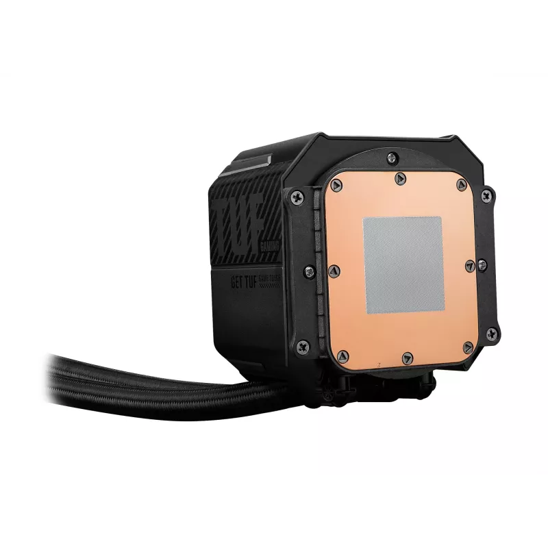 Skysčio aušintuvas ASUS TUF Gaming LC III 360 ARGB LCD — 360 mm radiatorius, 3x 120 mm ventiliatoriai, Lizdai AM5/AM4/LGA1700/LGA1200, Juodas