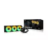 Skysčio aušintuvas ASUS TUF Gaming LC III 360 ARGB LCD — 360 mm radiatorius, 3x 120 mm ventiliatoriai, Lizdai AM5/AM4/LGA1700/LGA1200, Juodas