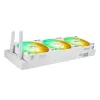 All-in-one skysčio aušintuvas ASUS TUF Gaming LC III 360 ARGB LCD White Edition – 360 mm radiatorius, 3×120 mm PWM ventiliatoriai, LCD ekranas, balta