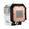 All-in-one skysčio aušintuvas ASUS TUF Gaming LC III 360 ARGB LCD White Edition – 360 mm radiatorius, 3×120 mm PWM ventiliatoriai, LCD ekranas, balta