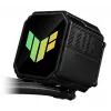 Vandens aušintuvas ASUS TUF GAMING LC III 360 ARGB — 120 mm ventiliatoriai, palaiko AM4/LGA1200/LGA1700/AM5, Juoda