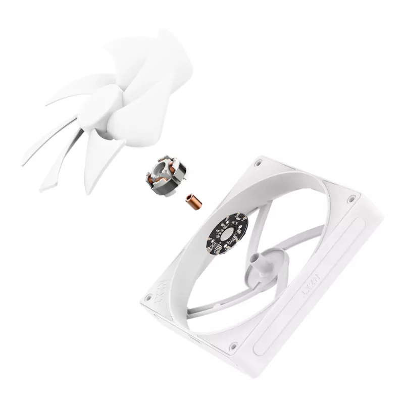 NZXT aušinimo ventiliatorius F140P 140 mm baltas statinis slėgis