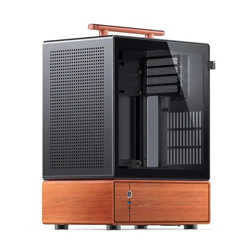 PC korpusas Jonsbo T7 Midi-Tower mATX grūdintas stiklas juodas