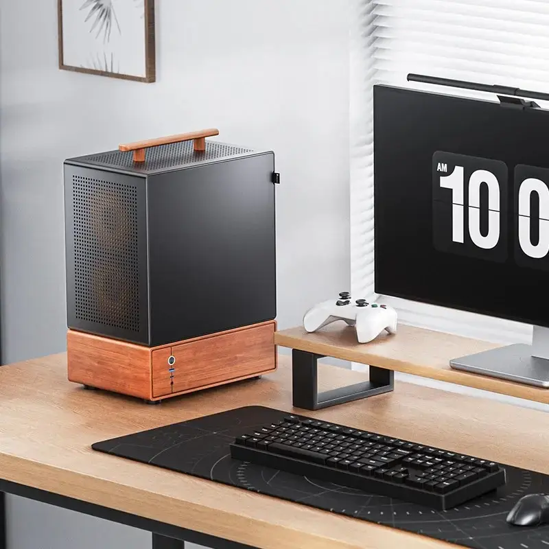 PC korpusas Jonsbo T7 Midi-Tower mATX grūdintas stiklas juodas