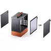 PC korpusas Jonsbo T7 Midi-Tower mATX grūdintas stiklas juodas