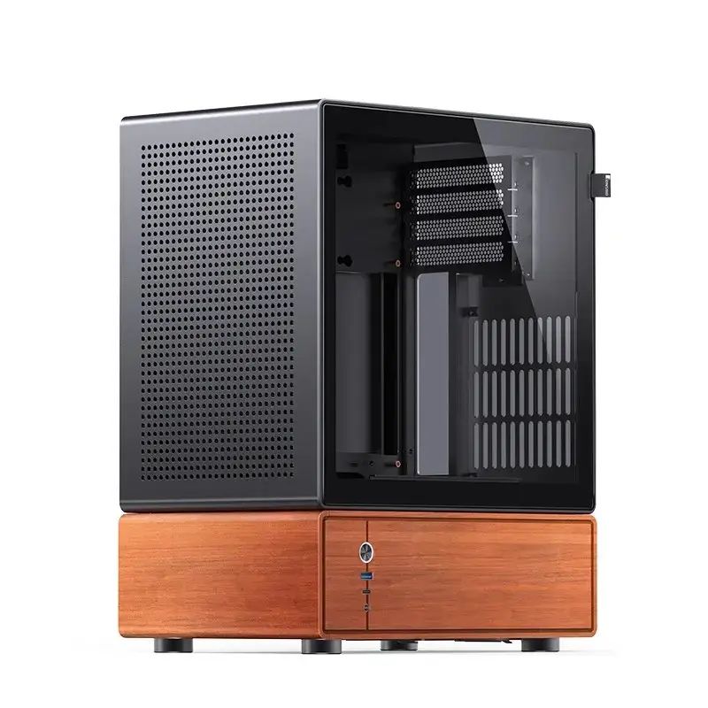 PC korpusas Jonsbo T7 Midi-Tower mATX grūdintas stiklas juodas