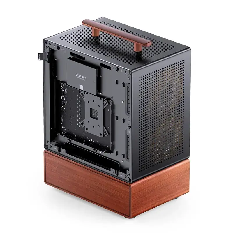 PC korpusas Jonsbo T7 Midi-Tower mATX grūdintas stiklas juodas