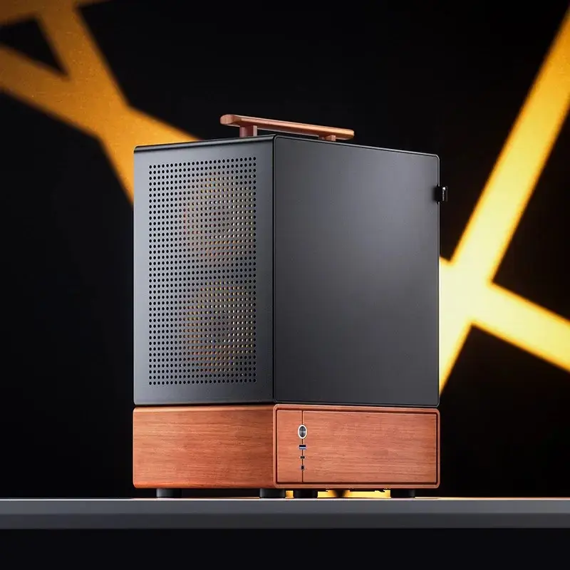 PC korpusas Jonsbo T7 Midi-Tower mATX grūdintas stiklas juodas