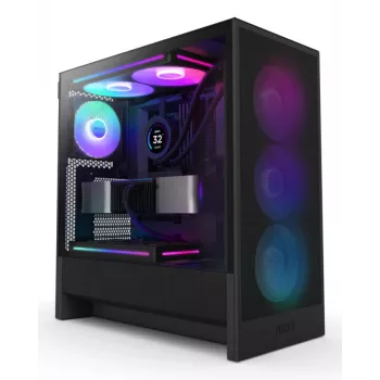 NZXT H7 Flow 2024 RGB vidutinis bokštas ATX juodas