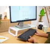Trust 25351 monitor / stovas stalas Skaidrus, Baltas
