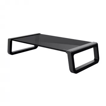 Trust Monta Black stiklinis monitoriaus stovas, juodas, maks. 10 kg