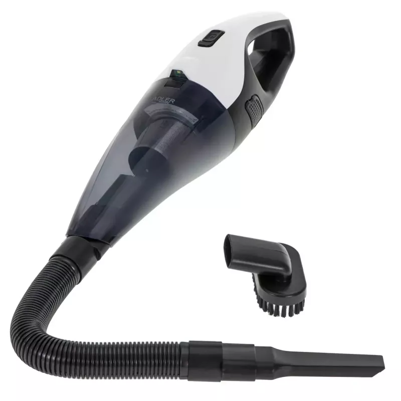 Automobilinis dulkių siurblys Adler AD 7059 — 12V, 5500 Pa siurbimas, 3600 mAh baterija, 0,45 L be maišelio, plaunamas filtras, 5 m laidas, 610 g