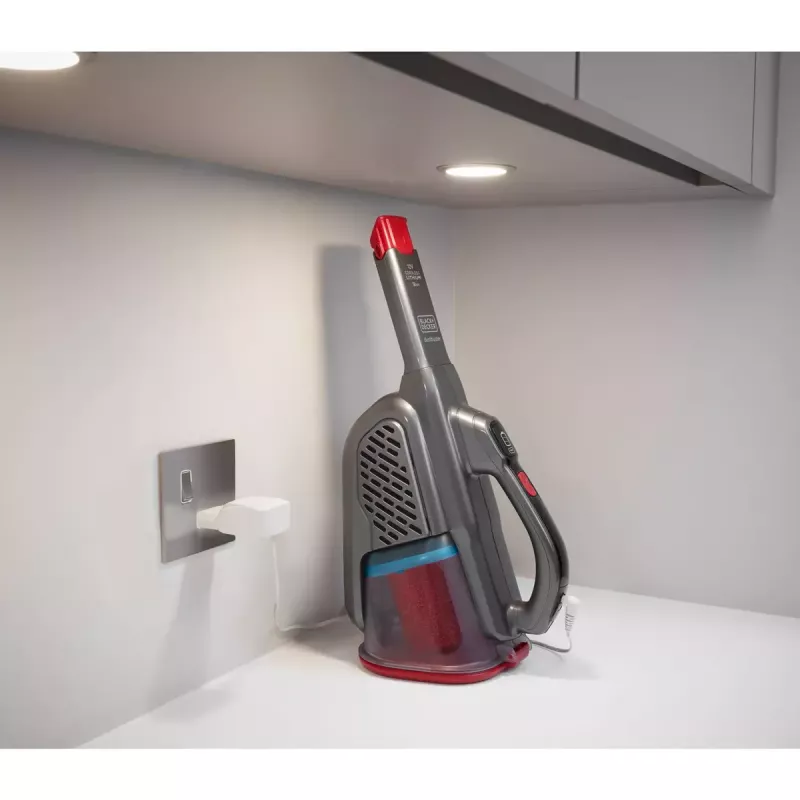 Nešiojamas dulkių siurblys Black & Decker BHHV315J – 12V belaidis, 20 AW siurbimo galia, 0,7 L be maišelio, 16 min veikimo