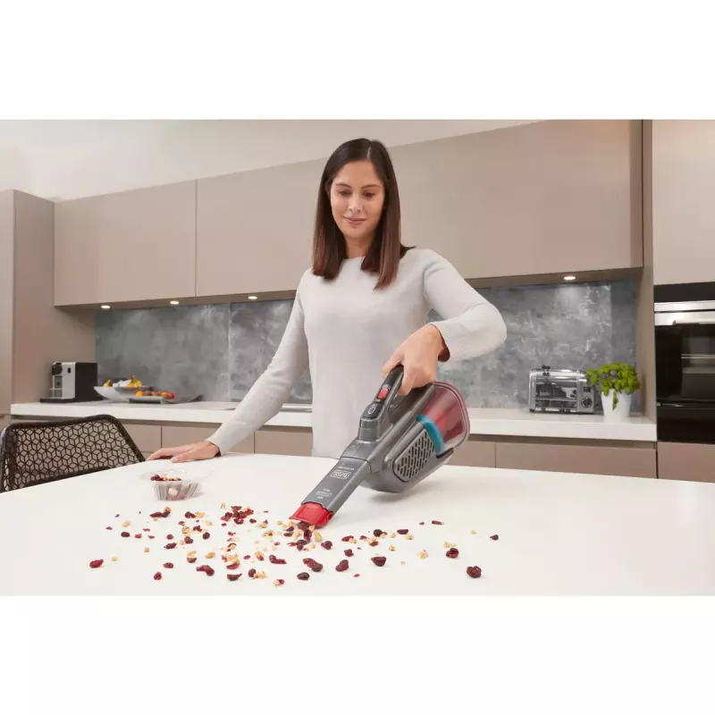 Nešiojamas dulkių siurblys Black & Decker BHHV315J – 12V belaidis, 20 AW siurbimo galia, 0,7 L be maišelio, 16 min veikimo