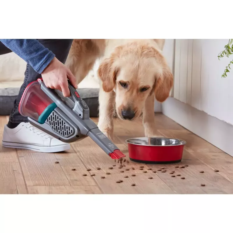 Nešiojamas dulkių siurblys Black & Decker BHHV315J – 12V belaidis, 20 AW siurbimo galia, 0,7 L be maišelio, 16 min veikimo