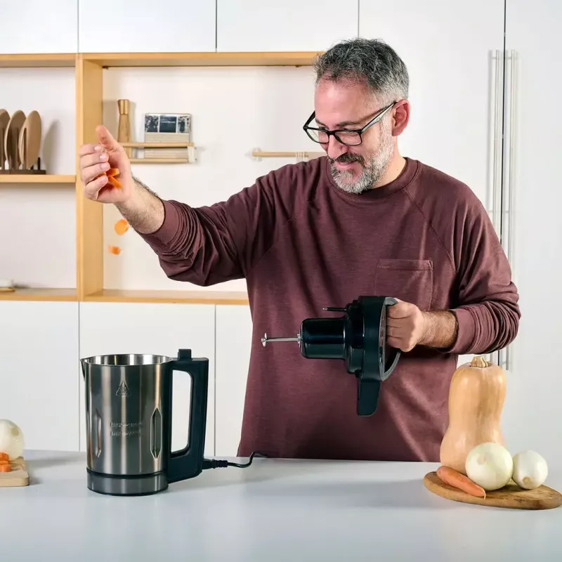 Sriubų virimo aparatas Black & Decker BXSM1000E 1,6 L, 1040 W, nerūdijantis plienas, 6 programos, liečiamasis valdymas, maišymas, saugos užraktas