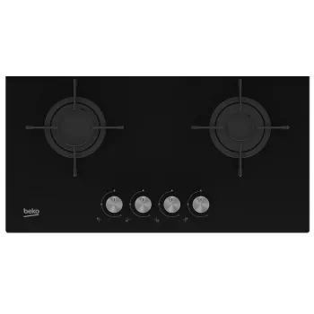 Beko HILG 64220 S įmontuojama dujinė kaitlentė, juodas stiklas, 4 zonos