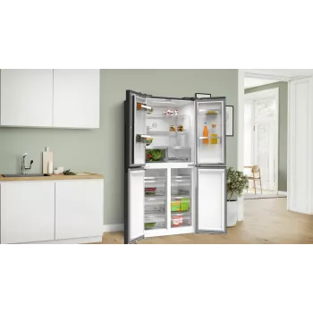 Šaldytuvas Bosch Serie 4 KMC85LBEA laisvai pastatomas, 547 L, juodas