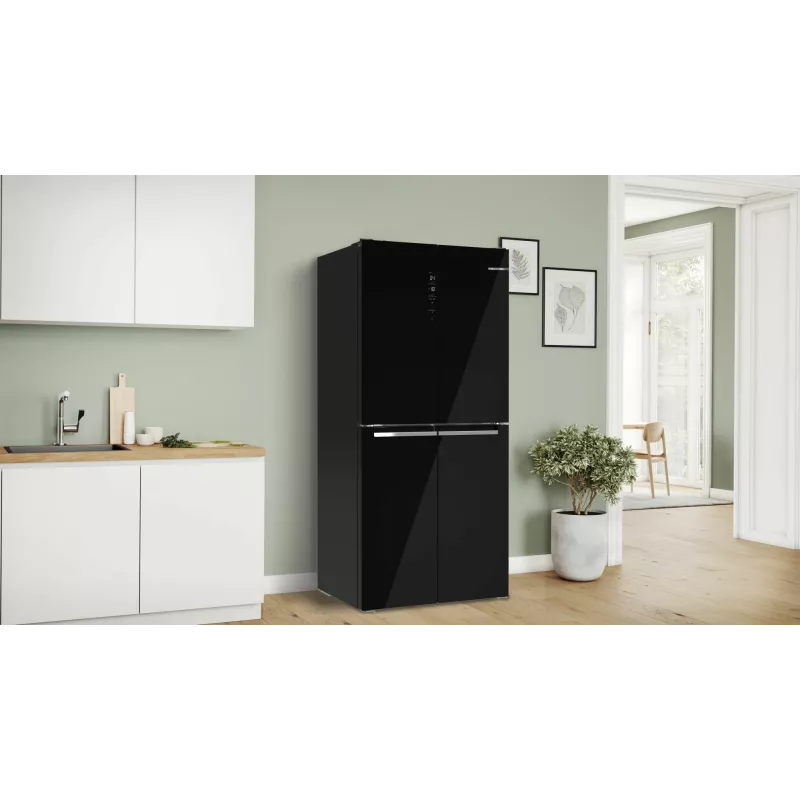 Šaldytuvas Bosch Serie 4 KMC85LBEA laisvai pastatomas, 547 L, juodas