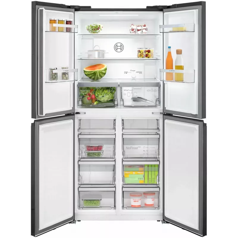 Šaldytuvas Bosch Serie 4 KMC85LBEA laisvai pastatomas, 547 L, juodas