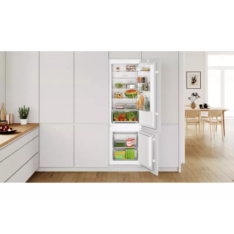 Bosch Serie 2 KIV87NSE0 įmontuojamas šaldytuvas-šaldiklis 270 L baltas
