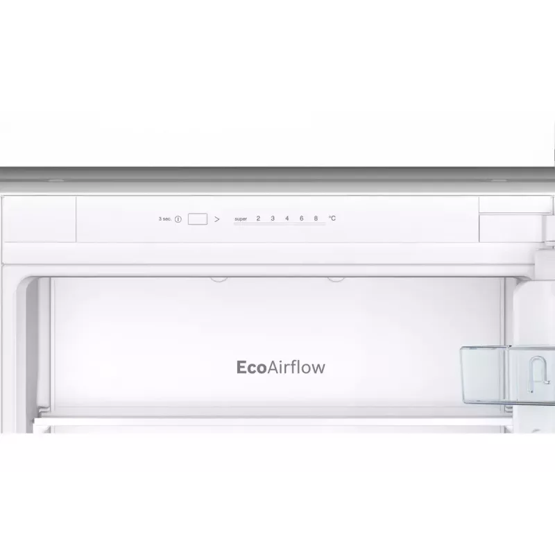 Įmontuojamas šaldytuvas su šaldikliu Bosch Serie 2 KIV86NSE0 — 267 L, apatinis šaldiklis, baltas, 177,2×54,1×54,8 cm, energijos klasė E