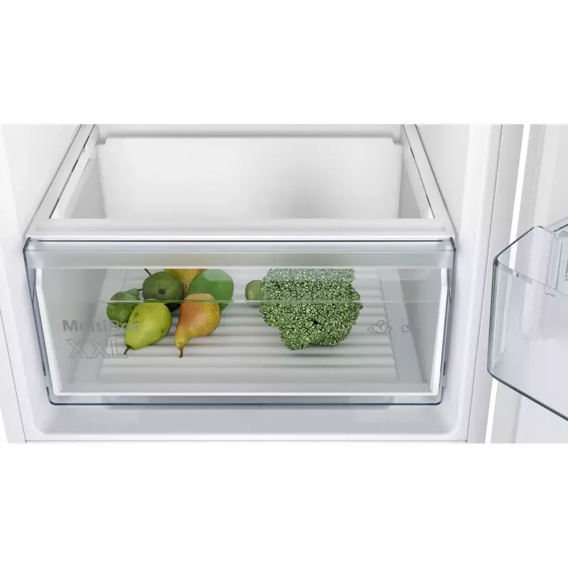 Įmontuojamas šaldytuvas su šaldikliu Bosch Serie 2 KIV86NSE0 — 267 L, apatinis šaldiklis, baltas, 177,2×54,1×54,8 cm, energijos klasė E