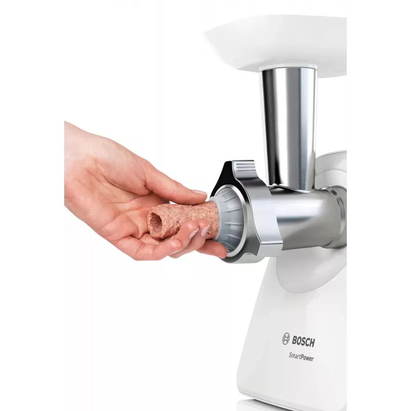 Bosch MFW2520W mėsmalė 1500 W nerūdijantis plienas, balta