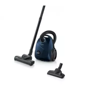 Cikloninis dulkių siurblys Bosch Serie 2 BGBS2BU1T — 850 W, 3,5 L maišas, 8 m spindulys, mėlynas