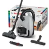 Cilindrinis dulkių siurblys Bosch Serie 6 BGB6X330 — 600 W, HEPA 13, 4 L dulkių maišas, kietoms grindims ir kilimams, 6 kg, pilkas/juodas