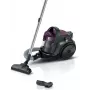 Bosch BGC05AAA1 700 W 1.5 L be maišelio cikloninis dulkių siurblys, HEPA 12, teleskopinis nerūdijančio plieno vamzdis, 9 m spindulys, pilkas